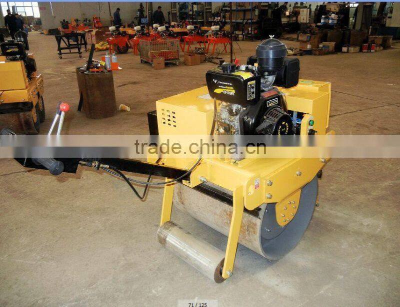 Popular Selling 325KG Walk Behind Road Roller RS600 Single Drum Steel Roller