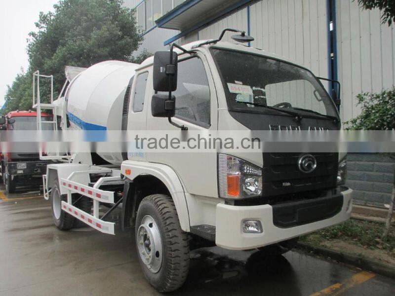 FORLAND mini truck concrete mixer with 3cbm capacity for sale