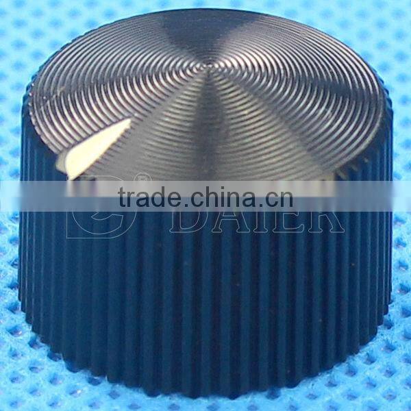 Round oven 18T pointer knurled audio control knobs