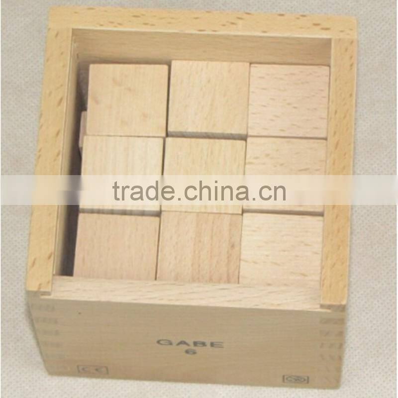 Professional kindergarten teaching AIDS educational toy Froebel Gabe 6