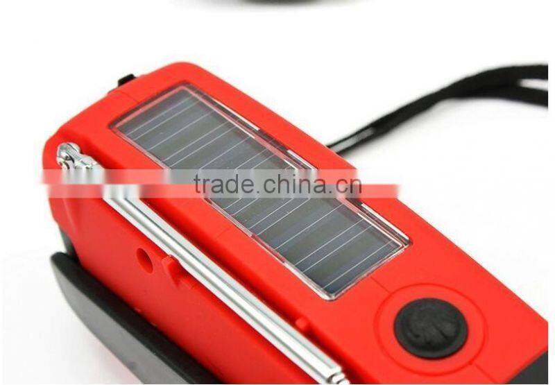 torch radio solar with crank