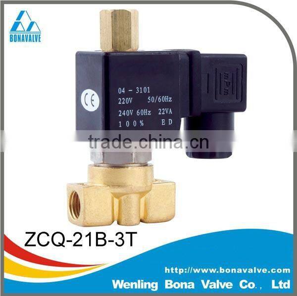 8 bar normally closed brass solenoid valve ZCQ-10B