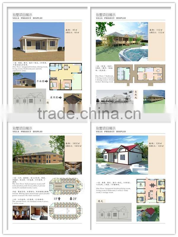 Quick installation luxury light steel structure villa