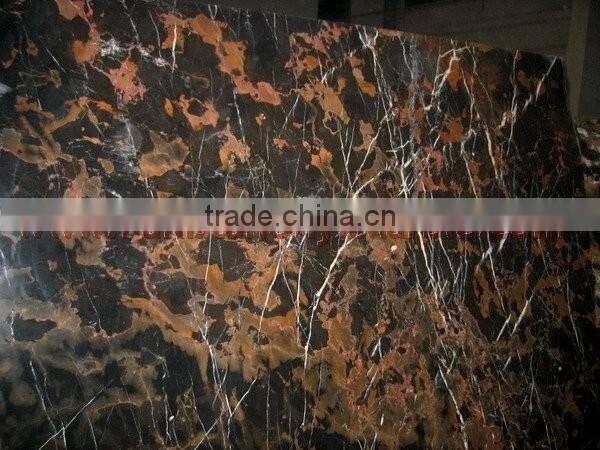 NATURAL BLACK AND GOLD (MICHAELANGELO) MARBLE SLABS