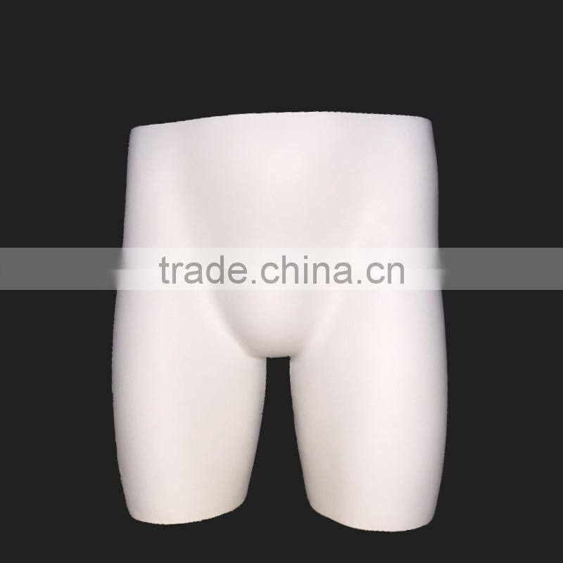 New Arrival! Luxury fiberglass white color Lower Half Body Male Mannequin Torso For Underwear Display