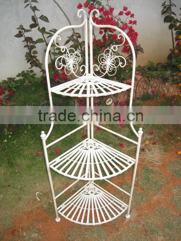 Light Weight Outdoor Vintage Wrought Iron Shelf