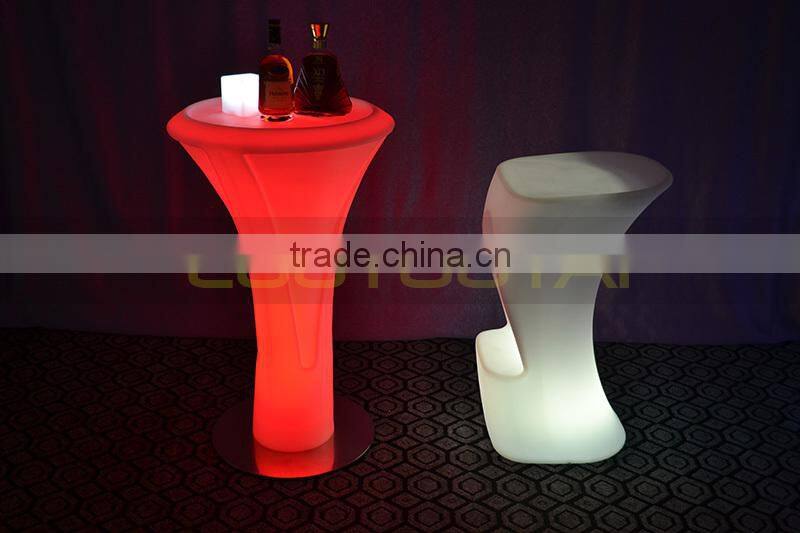 round led bar table for cafeshop /garden/home/hotel/restaurant 16 color change