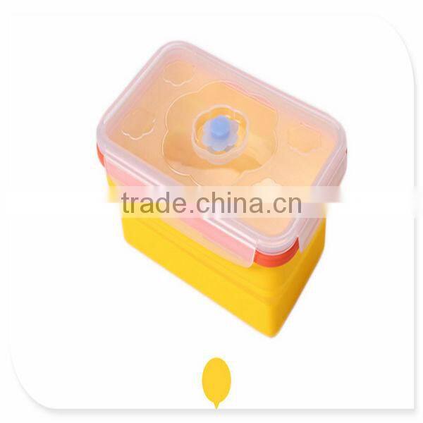 Eco-friendly collapsible flower shape silicone bowl cover