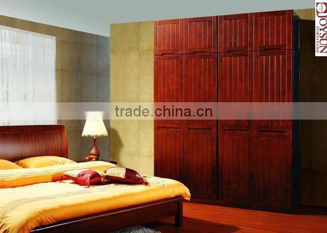 Wooden Wardrobe Design with top cabinet