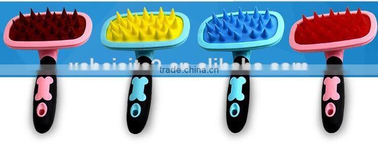 CY108 Pet Comb Mucous Wool Implement Silicone Comb Cat and Dog Fur Cleaner Pets Hair Comb