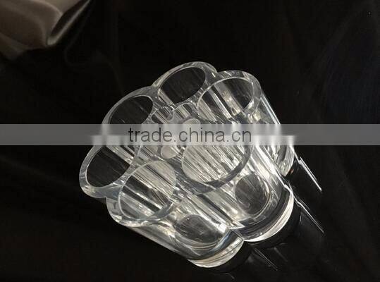cy270 home Women's Fashion Beauty Designer Cosmetic Box Plum Flower Clear Acrylic Shaped Cosmetic Lipstick Brush Holder Makeup