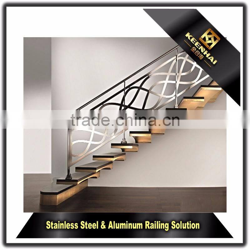 Modern Design Outdoor Stair Balcony 304 Stainless Steel Railing