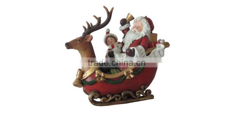 2014 new handmade resin christmas santa gift for sale
