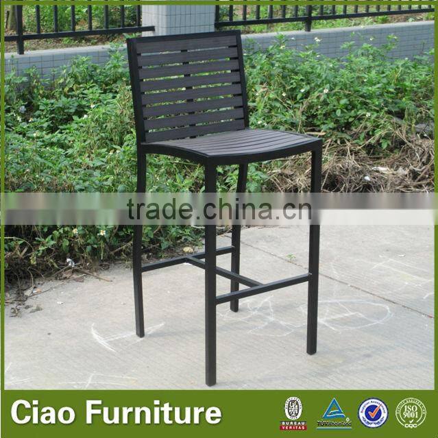 polyester wood outdoor pub bar chair high chair