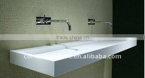 100% acrylic solid surface colorful corian made bathroom vanity