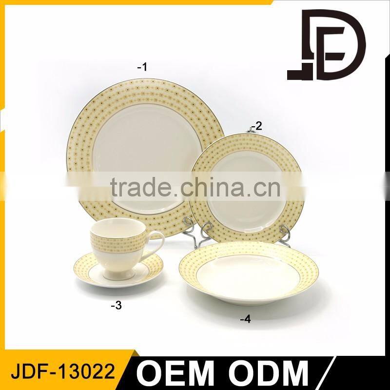 Drinkware ceramic porcelain dinnerware set, italian ceramic dinnerware set, cheap porcelain plate