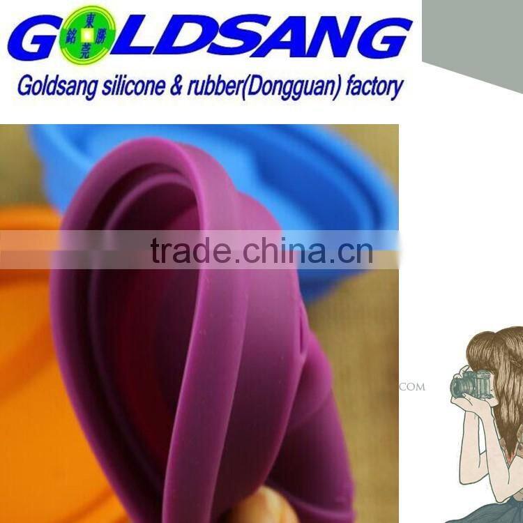 FDA sealing-up and leak-proof silicone mug cup lid