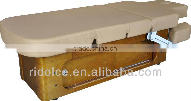 Classic Electric Massage Bed with motor to control backrest and footrest portable salon furniture DS-110005