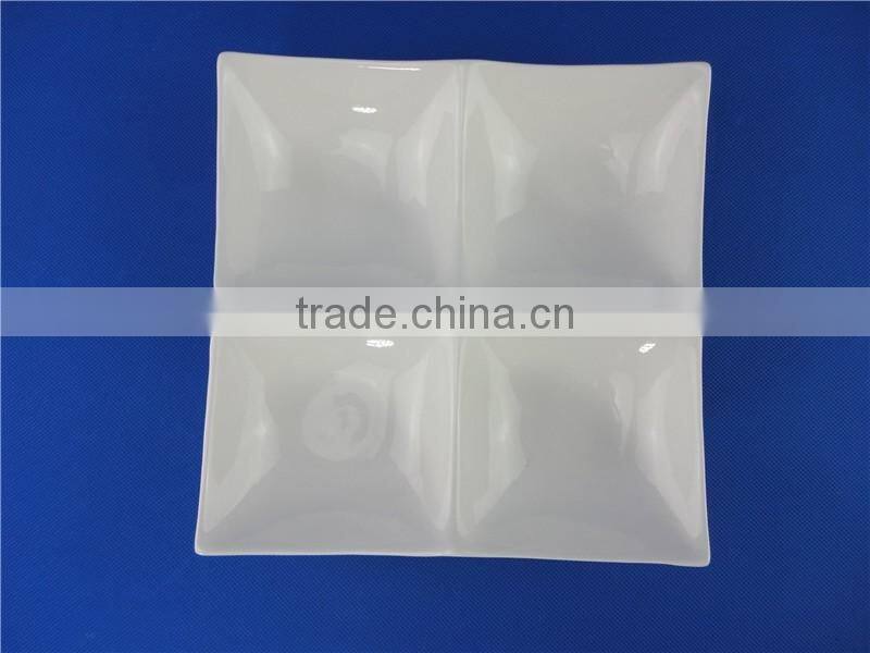 ceramic four compartment dinner plates