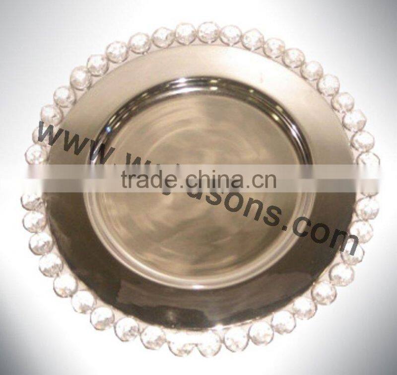 Decorative Floor crystal trays For Weddings