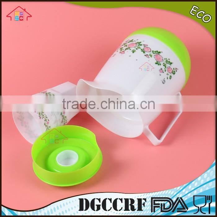 NBRSC set of 4 pcs Double Layers PP Cold Water Teapot Jug Plastic Kettle