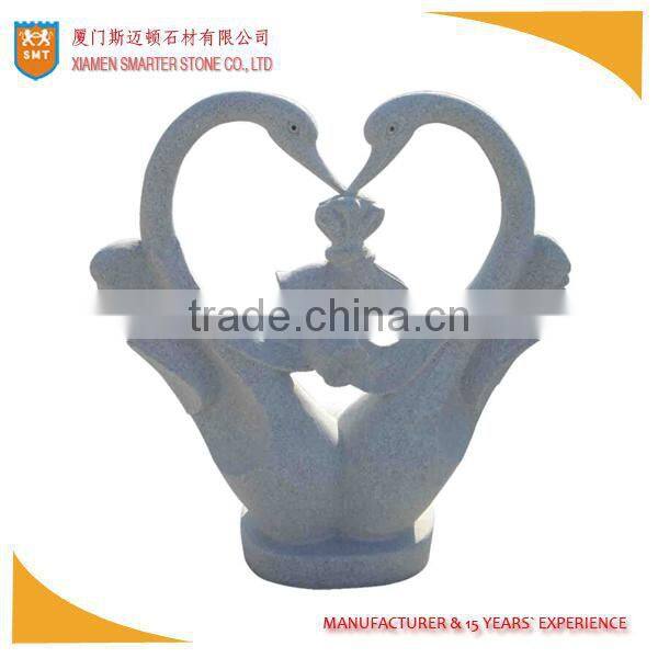 Grey dolphin animal stone carving sculpture for plaza