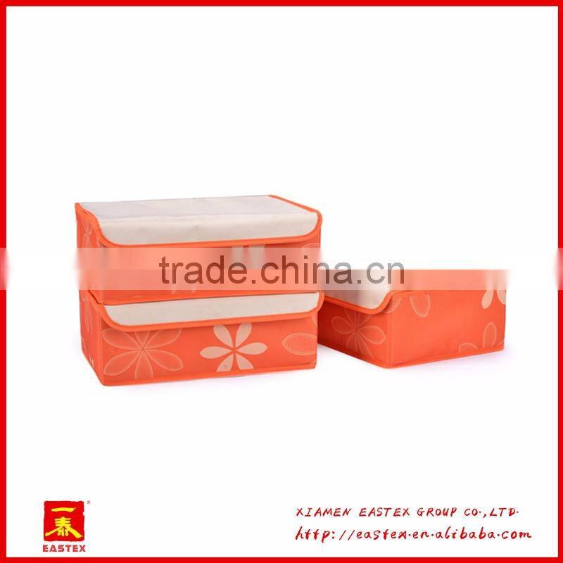 High quality oxford cloth socks/bra/briefs storage Box 3 pcs a set