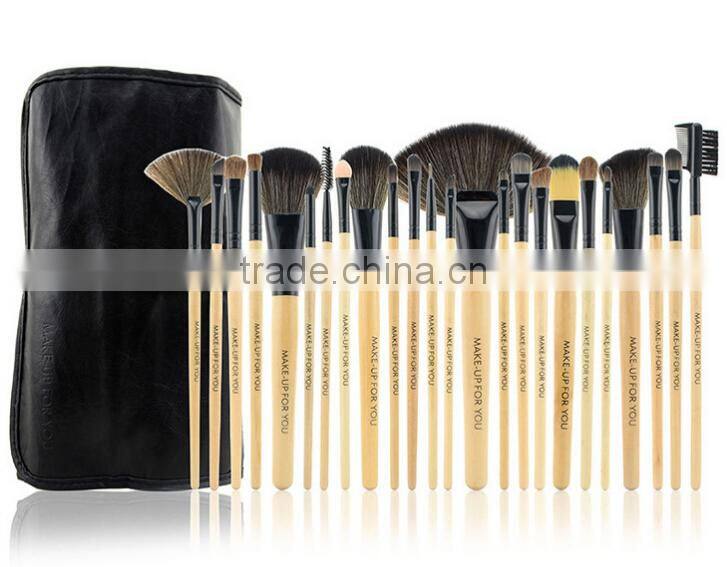 wholesale 24 pcs rose color professional makeup brush makeup brush set