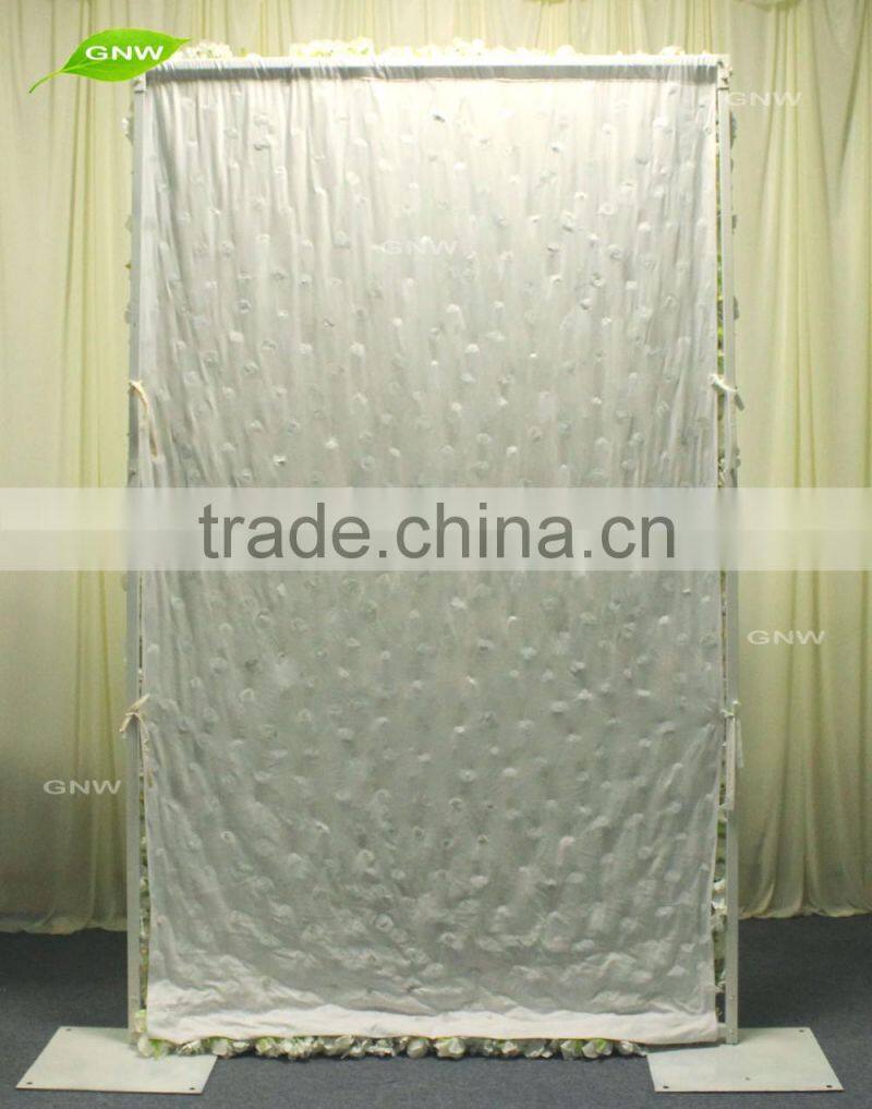 GNW FLW161116-002 New arrival Artificial flower wall backdrop for wedding decoration
