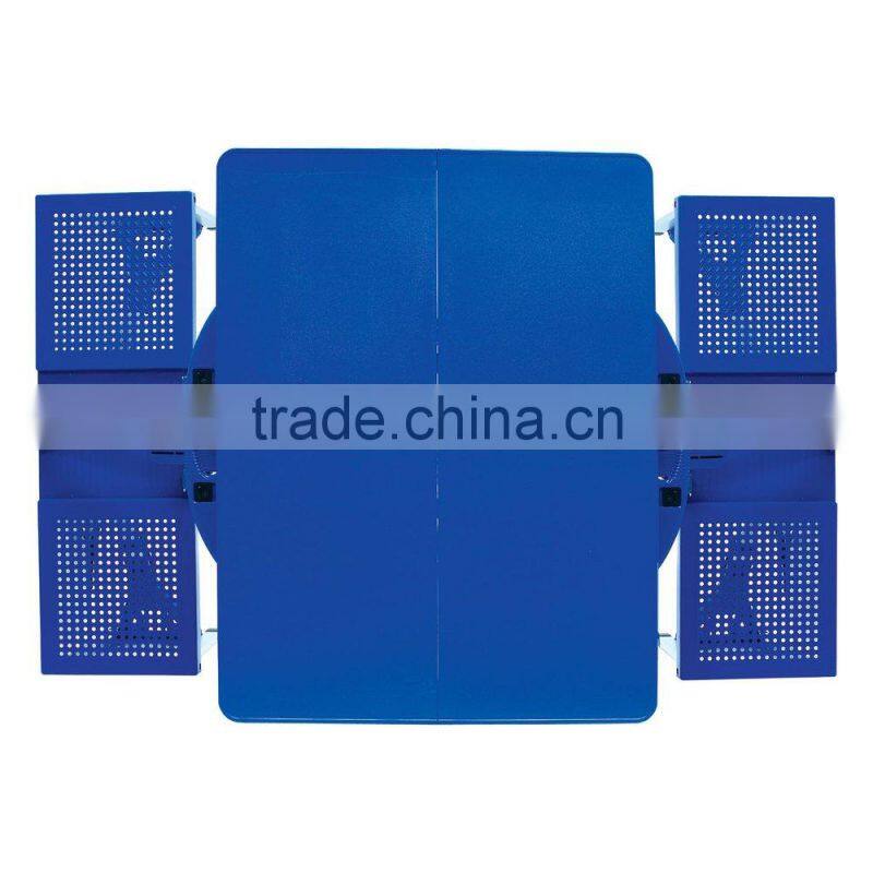 Custom Outdoor Square Folding and camping Dining Table and Chair Set with plastic top