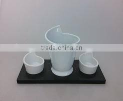 Eco-friendly Certification Ceramic chip cone cup