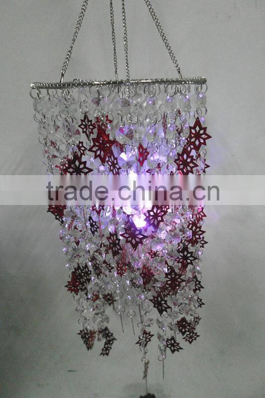 Acrylic led hot sale outdoor decoration for spring with droplight decoration