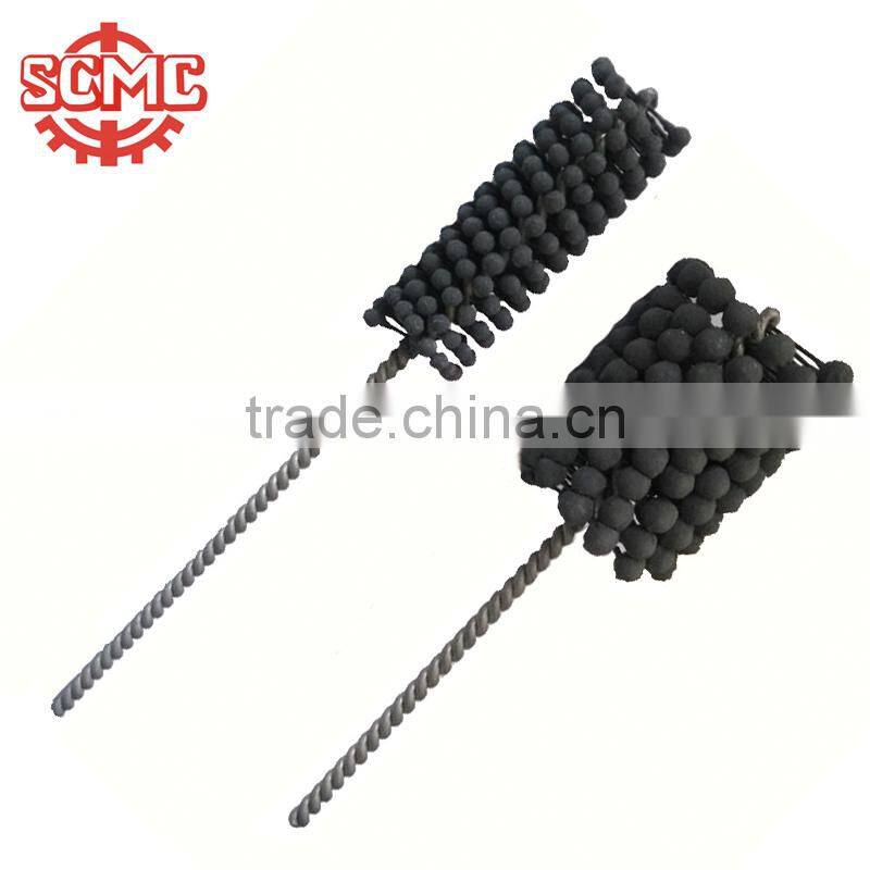 industrial twisted handle abrasive ball polishing brush