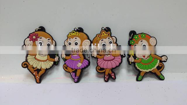 high quality PVC promotional monkey fridge magnets