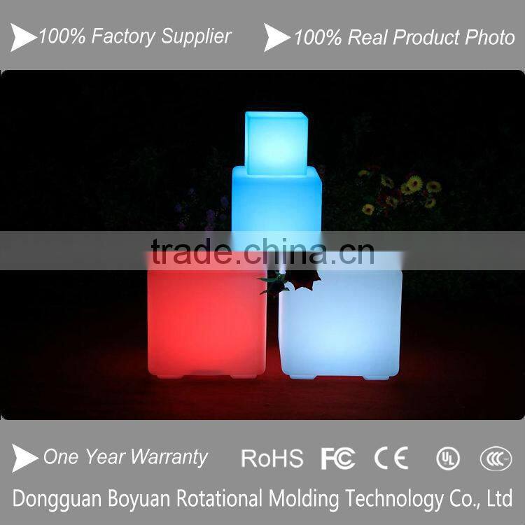 Low price led cube stools with color changing