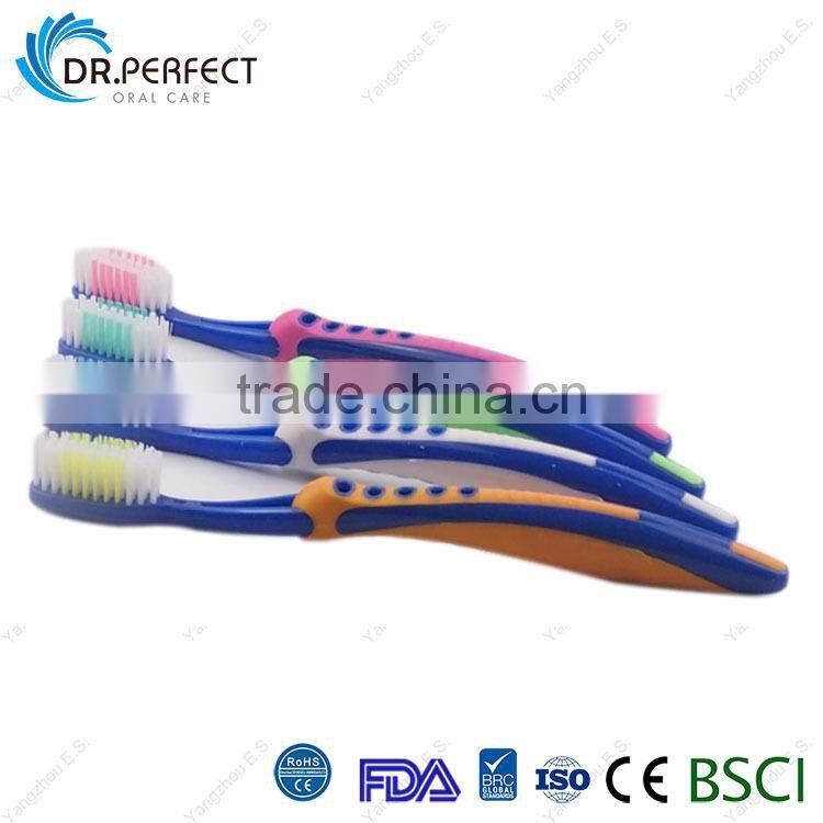 Adult Toothbrush Soft Rubber Handle Oral Care Toothbrush