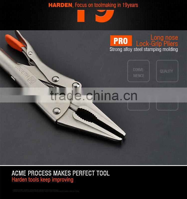 Professional Long Nose Straight Jaw Locking Pliers