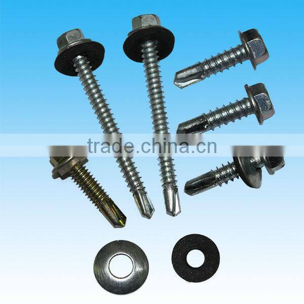 Hexagon Head Self Drilling Screw With EPDM Washer from Guangzhou supplier