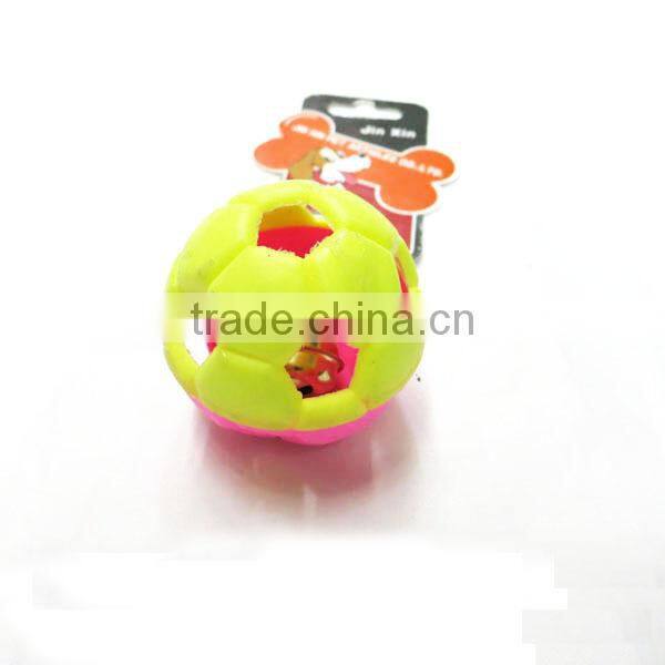 Plastic Toy Ball With Bell Chew Toy Snack Pet Ball