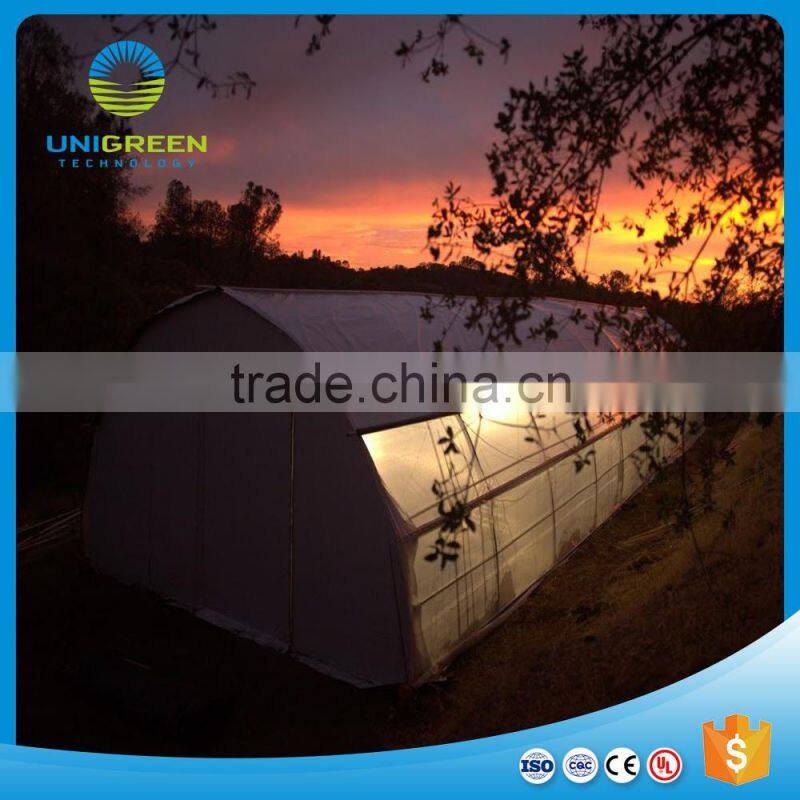 Single-span solar greenhouse for sale with good price and service