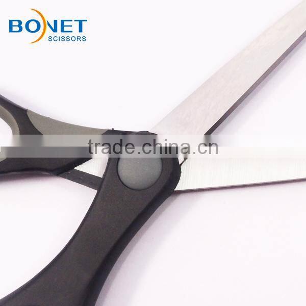 SST0017B/S61003B FDA certificated 8" plastic grip handle comfortable stationery scissor suppliers