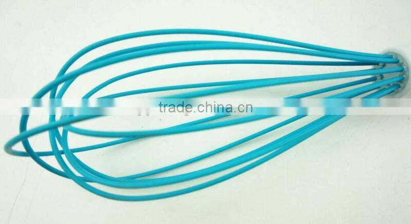13038 silicone kitchenware egg whisk with abs handle