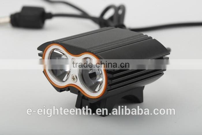 2016 high quality cheap factory price 2000 Lumen cree T6 LED front torch USB bike light