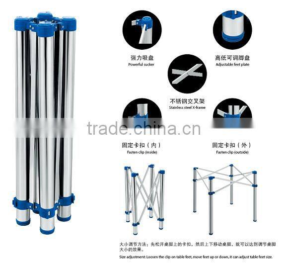 support bracket for foldable and adjustable dinning table