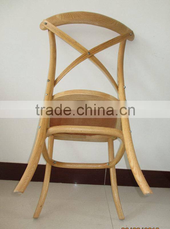 Antique Wood Cross Chair for Restaurant Furniture