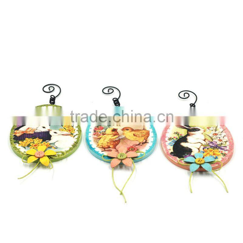3 style 3-1/4''x6-1/2'', thickness 1/2'' different color metal paper easter bunny handicrafts