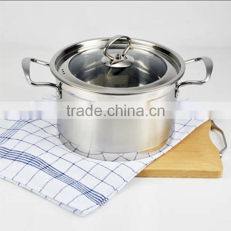Stainless steel stock pot milk pot / elegant cookware set / cooking pot