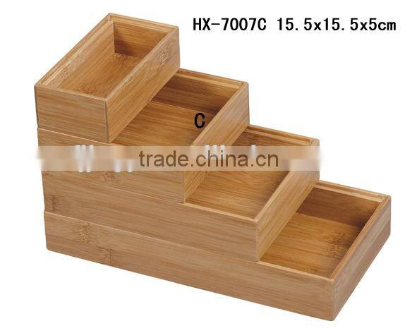 Hot selling bamboo kitchen storage box