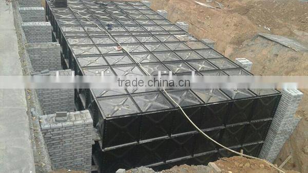 Underground outside stainless steel inside hot galvanized(BDF)tough water tank