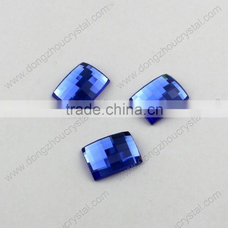 DZ-1047 chess cut flat back glass stones for clothing